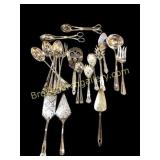 Group of Silver Plate Serving Utensils