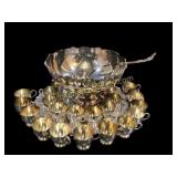 Silverplate Punch Bowl Set