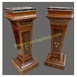 Pair Louis XVI Style Pedestals