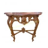 French Louis XV Style Marble Console Table