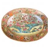 19th C Chinese Rose Canton Porcelain Platter