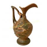 Art Pottery Vase with Leaf Motif