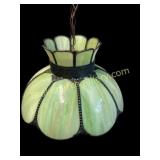 Slag Glass Hanging  Light