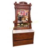 Eastlake Marble-Top Dresser
