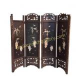 Four-Panel Chinese Folding Screen