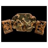 Carved Asian Wood Panels