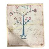 19th-Century Handwritten and Illustrated Dutch Fra