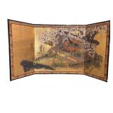 Japanese Edo Period Four-Panel Screen