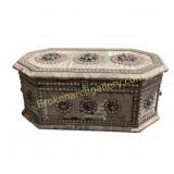 Octagonal Decorative Box with Stones