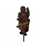 Hand-carved wooden Chinese Li Tieguia Figurine
