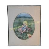 Watercolor of Young Child, Jill Zimerman