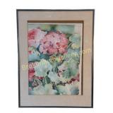 Geraniums Watercolor, Jill Zimerman