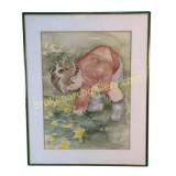 Young Reader, Watercolor by Jill Zimerman