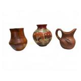 Three Southwest Style Pottery Vessels