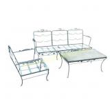 Metal Patio Furniture Set with Table