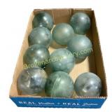 Ten Fluorite Spheres