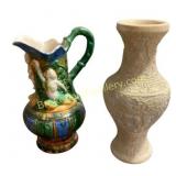 Two Decorative Ceramic Vessels