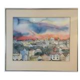 Watercolor Town, Jill Zimerman
