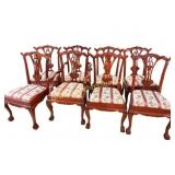 Set of Chippendale-Style Carved Dining Chairs