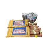 Lincoln Cents with Wheat Penny Rolls & Coin tubes