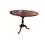 Queen Anne Style Mahogany Tilt-Top Tea Table