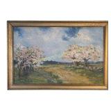 1922 Impressionist Oil Painting, M.S. Jensen