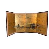 20th Century Japanese Four-Panel Folding Screen