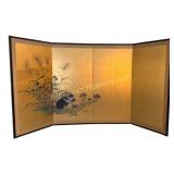 20th Century Japanese Four-Panel Folding Screen