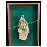 Chinese Mud Figure Mounted Plaque