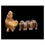 Carved Wooden Monkeys