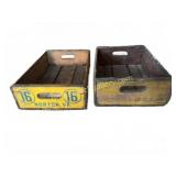Two Wooden Pepsi Soda Crates Norton VA