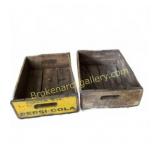 Two Wooden Pepsi-Cola Crates