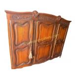 French Provincial Louis XV-Style Armoire
