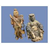 Two Chinese Carved Figures