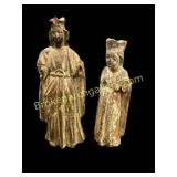 Two Philippine Carved Bulto Statues