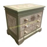 Hand-Painted Wooden Jewelry Chest