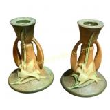 Roseville Pottery Candlesticks