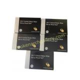 Five 2012 United States Mint Silver Proof Sets