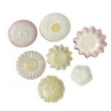 15 Ribbed and Scalloped Belleek Plates