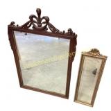 Two Ornate Decorative Mirrors