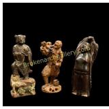 Japanese Wooden Carved Figures