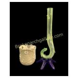 Art Glass Vase, Lenox Votive
