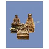 Carved Japanese Figures