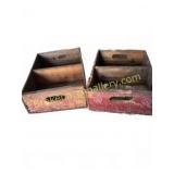 Dr Pepper Wooden Bottle Crates, Damaged