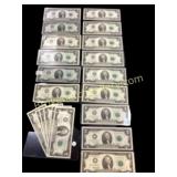 Twenty One $2.00 Notes