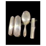 Silver Handle Vanity Set