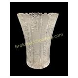 Bohemian Lead Crystal Vase