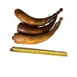 Group of Three Antique Powder Horns