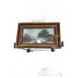Two Framed Landscape Paintings, 21x13 and 14x