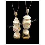 Two Porcelain Table Lamps